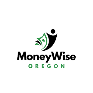 MoneyWise Oregon logo (black and green)