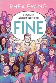 A crowd of people on the cover of the book Fine.