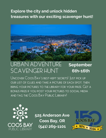 Celbrate Coos Bay's 150th birthday with a scavenger hunt!