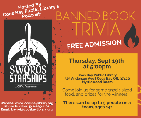 Banned Book Trivia Flyer