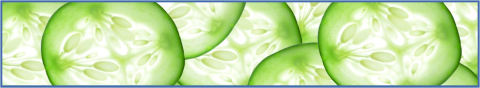 Picture of sliced cucumbers