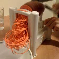 Picture of yam being spiralized